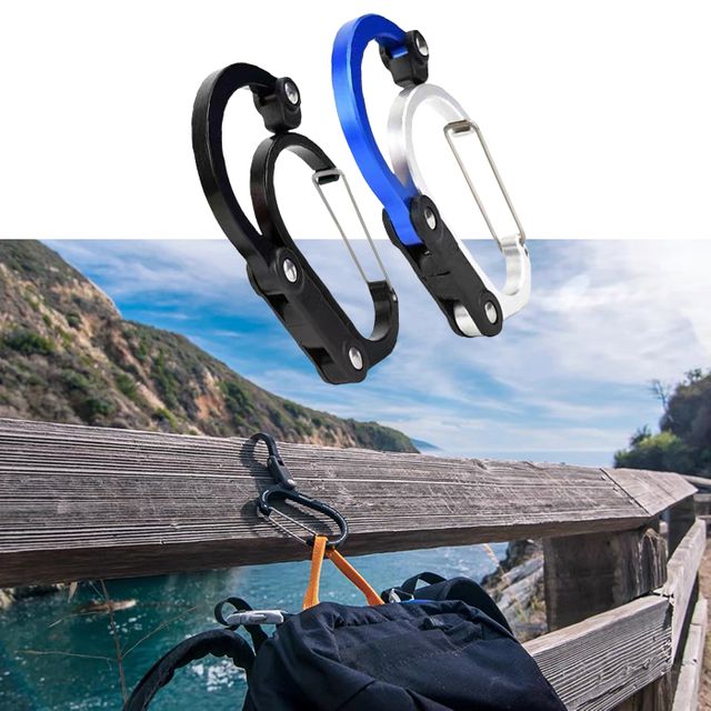 360도 회전 등산 포켓훅 장비걸이 다용도 후크 D링