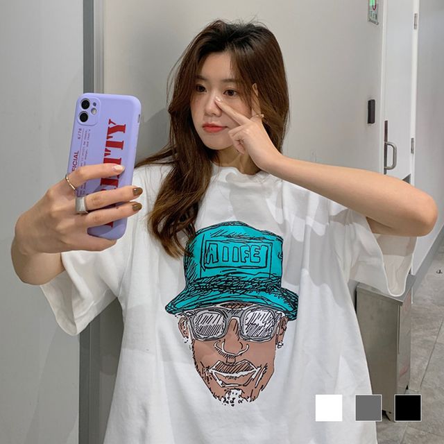 민트모자맨 면 반팔티 SD-230510