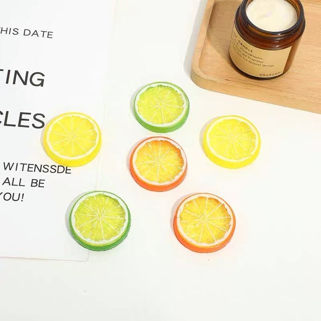 촬영 소품 과일칩 레몬6P 사진 가짜 과일 카페 장식