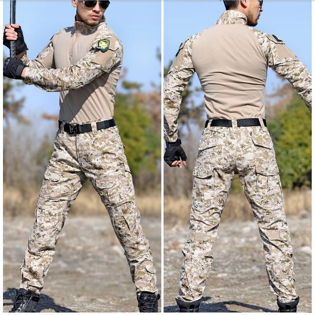 [해외] 남여 전술복장 야외 격투 훈련복 위장군복