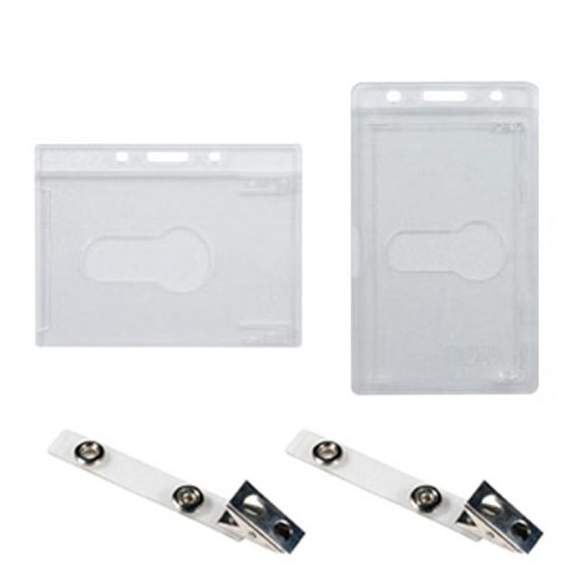 GNT명찰 집게형 플라스틱케이스 100매 소형86x55