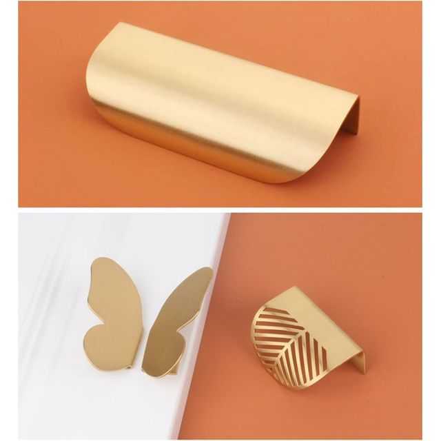 가구손잡이 신발장 서랍 골드 옷장 황동 싱크대 60mm