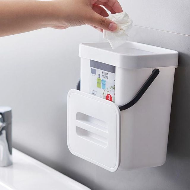벽걸이 분리수거함 공간 절약 휴지통 세트