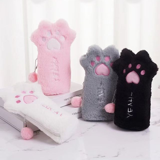 귀여운 고양이발 필통 1+1 뽀글이 (만 14세 이상사용)