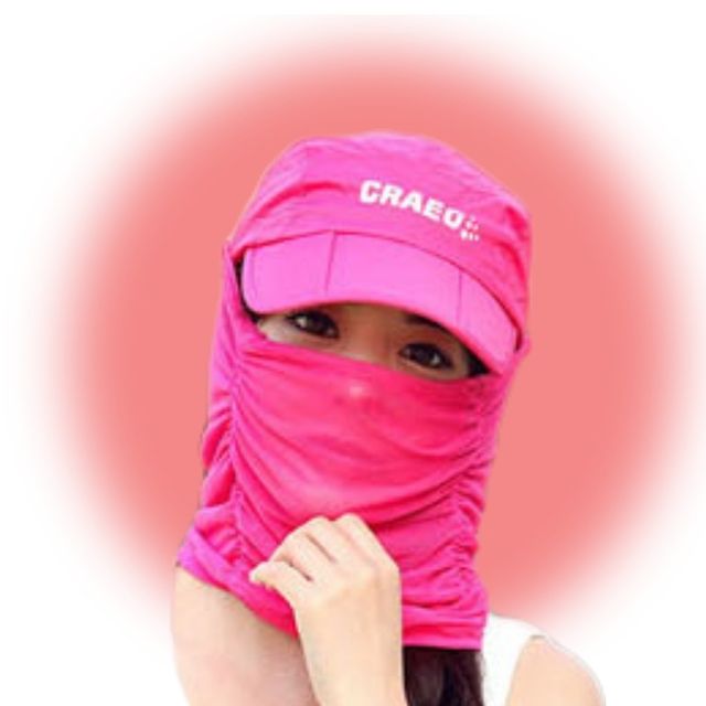 54CM-60CM UNISEX 피부보호 자외선차단 모자 핑크