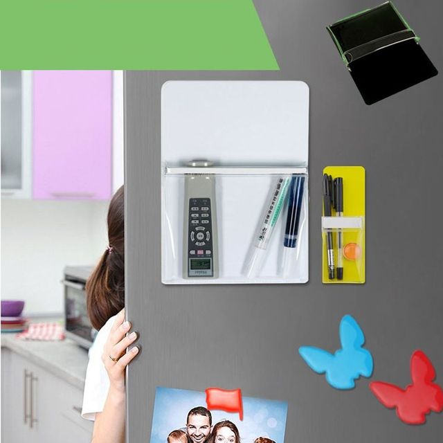 키밍 투명 자석 월포켓 다용도 수납함 가정용 통신문 보관함