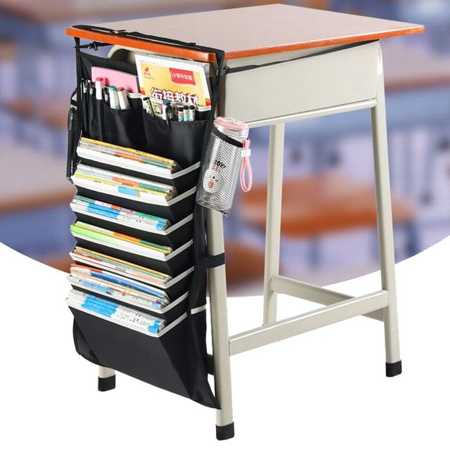 책상 사이드 포켓 수납 걸이 정리함 학원용