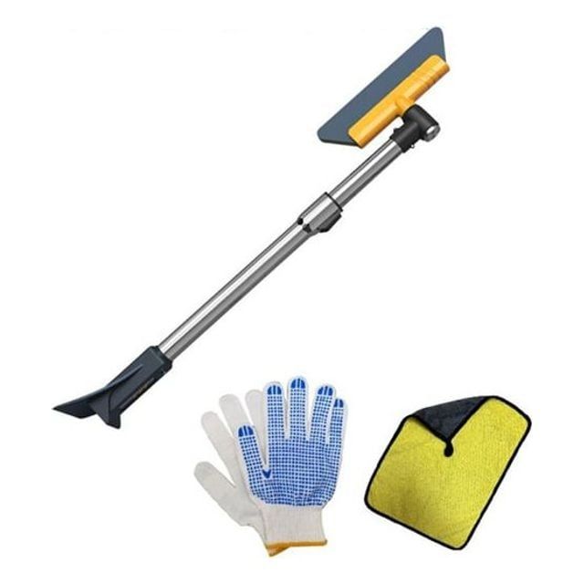 자동차 성에제거 눈빗자루 길이조절 제설기 세트