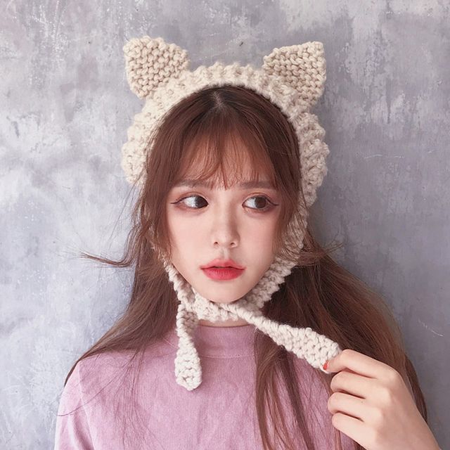 고양이귀 니트 귀도리 OSM-1006009