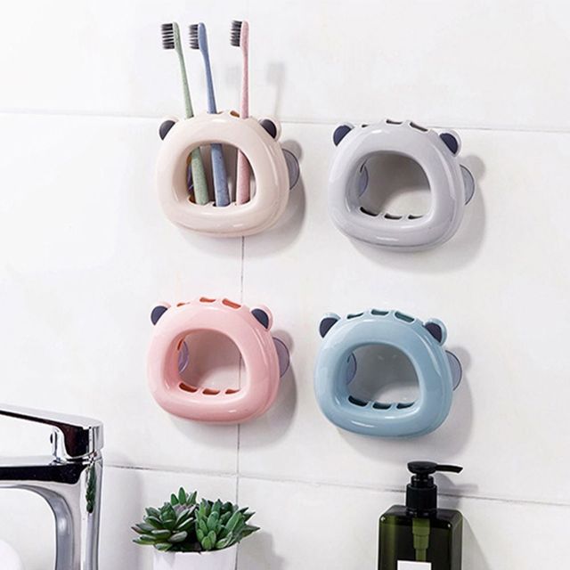 흡착식 큐티 칫솔꽂이 욕실용품 세트