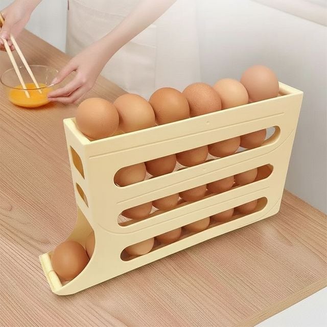 30구 계란 달걀 에그 트레이 냉장고 자동 정리 보관함