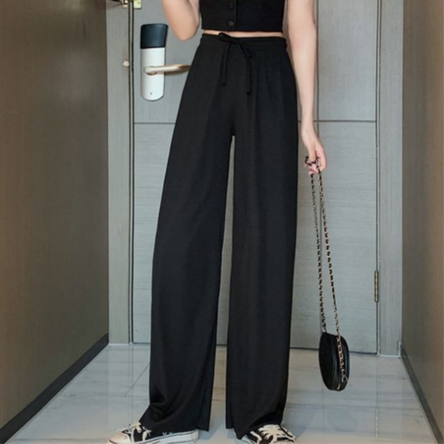 슬림업 허리밴딩 하이웨스트 와이드팬츠 JSC-d0150