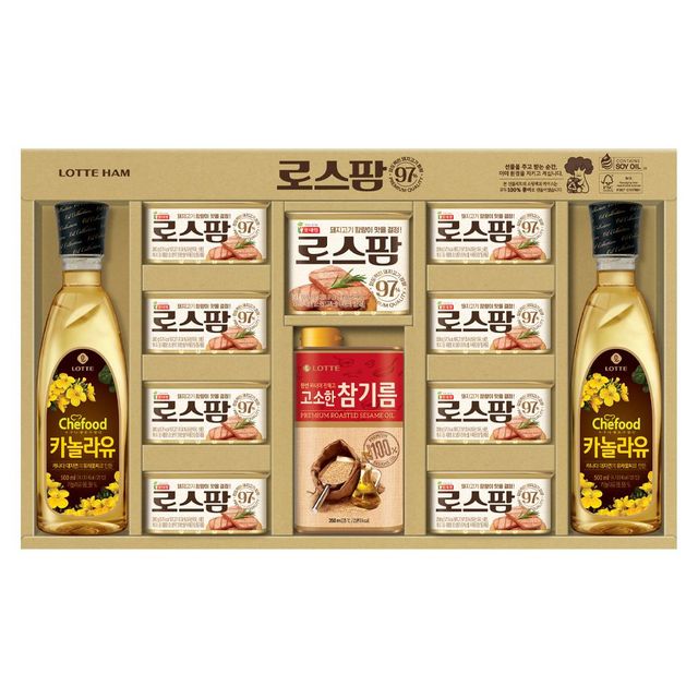 롯데푸드 로스팜97 프리미엄 1호 추석 햄선물세트