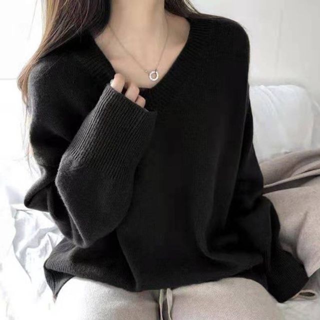 6컬러 V넥 베이직 니트 OSM-1006876