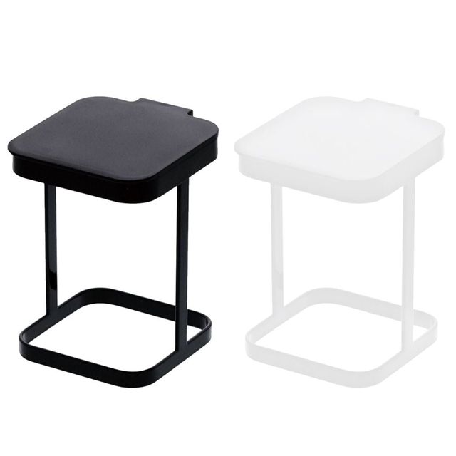 다용도 미니 음식물 쓰레기통 비닐 홀더 철재