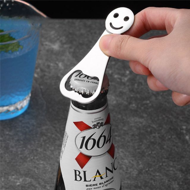 스테인리스 스마일 미니 병따개 LM-0376