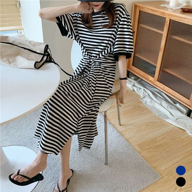 스프라이트 허리조임 롱원피스 URD-069