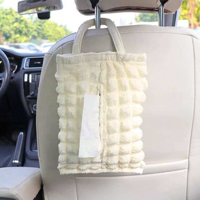 차량용 티슈 커버 냅킨 걸이식 케이스 휴지 걸이