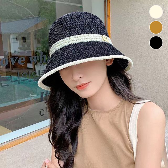 m라인 니트짜임 버킷햇 ELM-201