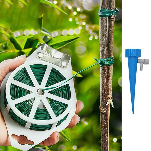 원예용 식물타이 200m 고정용 지지대 줄기고정 가든
