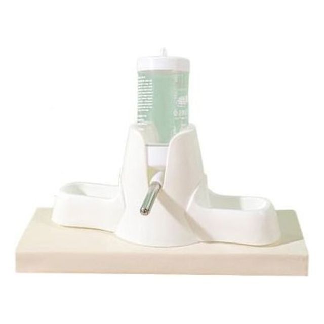 햄스터 급수기 거치대 세트 3in1 소동물 급식기 및 음수기