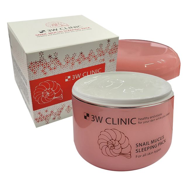 3W 슬리핑팩 스네일 뮤커스 달팽이 수면팩 100ml