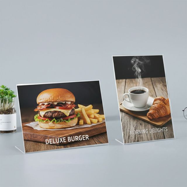 A4 투명 아크릴 POP 꽂이 메뉴 안내판 LM-1006407