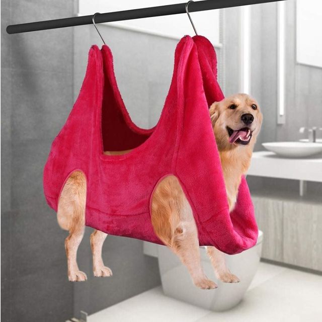 반려견 미용대 애완동물 손질 해먹 미용복