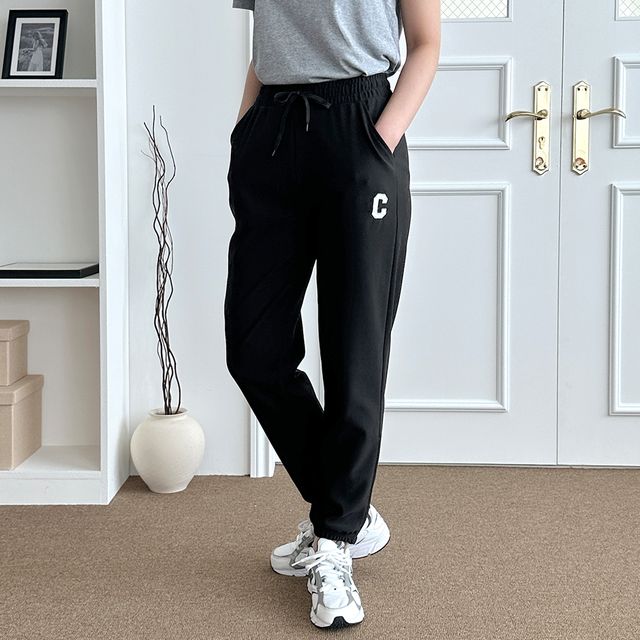 C패치 폴리 트레이닝 조거팬츠 SD-240302