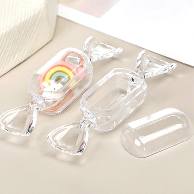 투명캔디 사탕모양 액세서리 알약보관케이스 보관함1P
