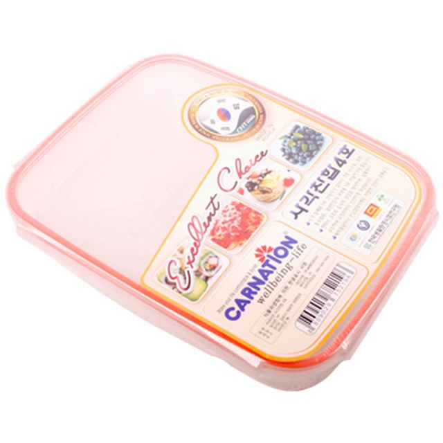 사각찬합4호 프라스찬통 반찬통 밀폐