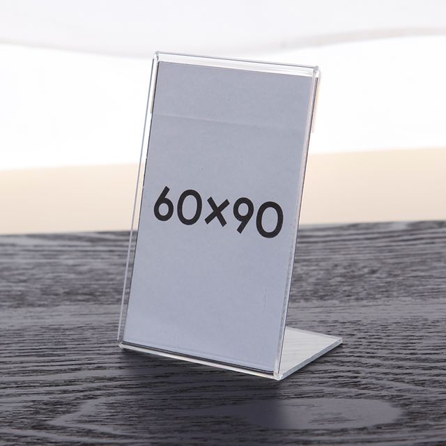 아크릴 POP 꽂이 가격표 메뉴판 투명 스탠드 6x9