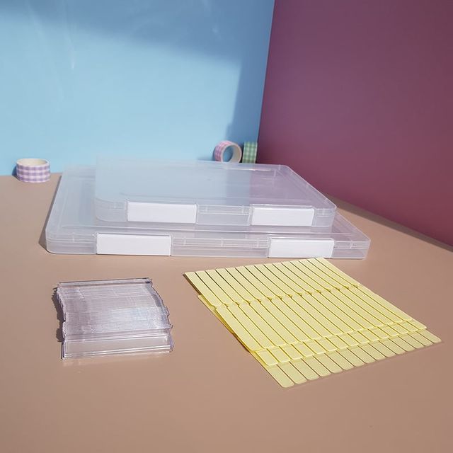 키밍 네일팁 컬렉션 케이스 수납함 재료 보관함 소형