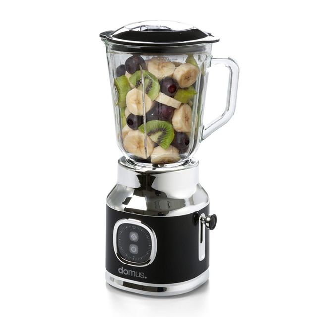 도무스383 레트로 스퀘어 6중 칼날 블렌더 믹서기