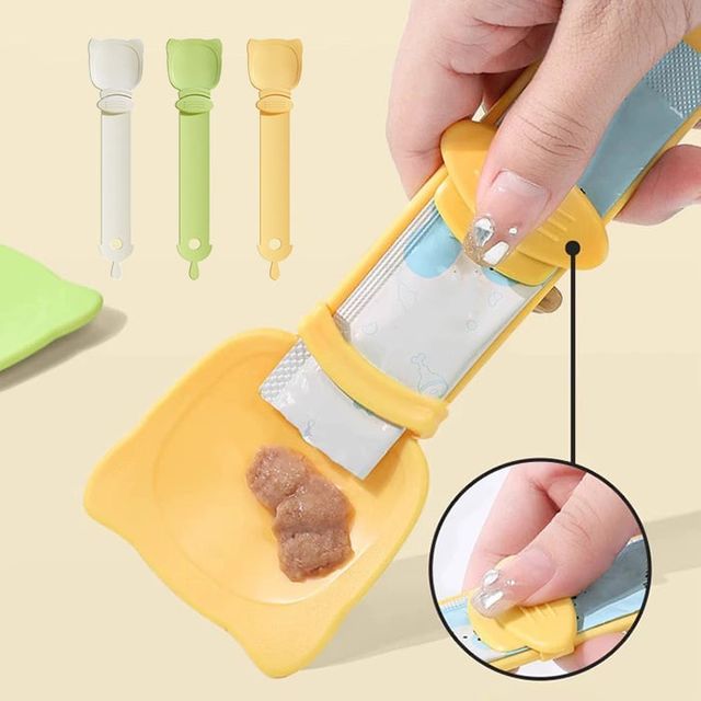 고양이 간식 스푼 3종세트 반려동물 간식 수저 숟가락