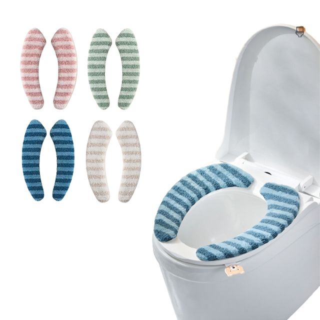 극세사 쿠션 변기커버 시트 탈부착 변기시트 덮개