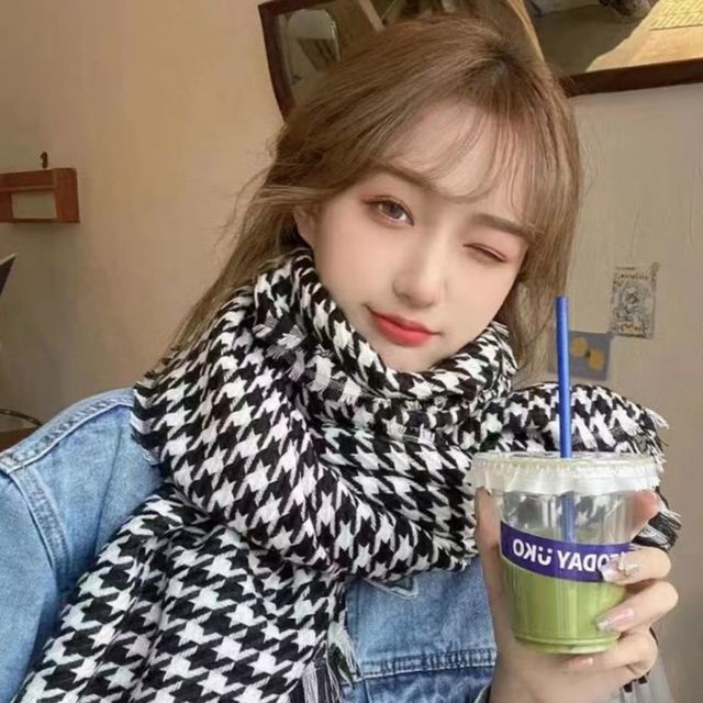 학생커플 체크머플러목도리 UC-0146