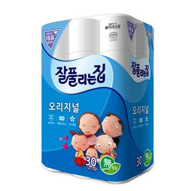 잘풀리는집 오리지널 30롤/ 꽃향 휴지/ 두루마리 화장