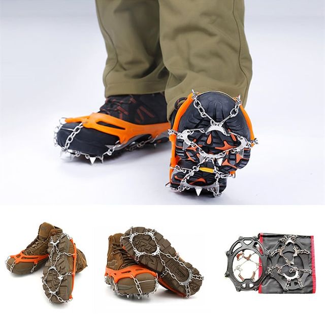 체인 아이젠 등산 미끄럼방지 휴대용 눈길 8체인