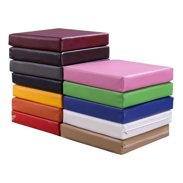 프리미엄 가죽 방수 벤치의자 쿠션패드 사각형 간이 의자 방석