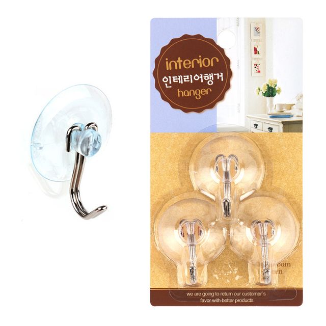 투명큐방 40mm 큐방 강력 흡착행거 3P 큐