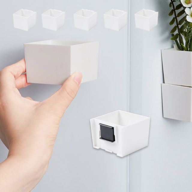 키밍 대형 자석 수납함 냉장고 주방정리 다용도 공간활용 소형용품 정리함 5p