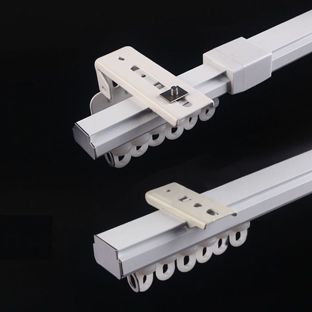 키밍 길이조절 알루미늄 커튼 레일과 커튼 롤러 세트