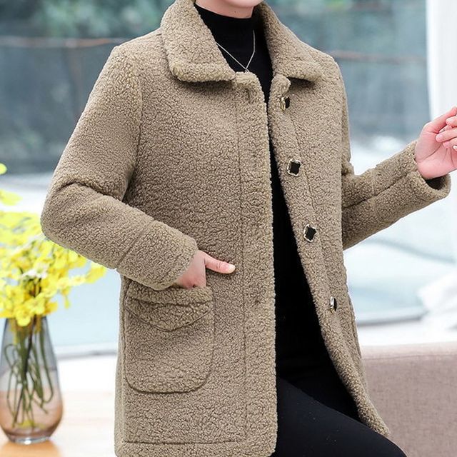 여성 양털 플리스 코트 뽀글이 자켓 기모 후리스