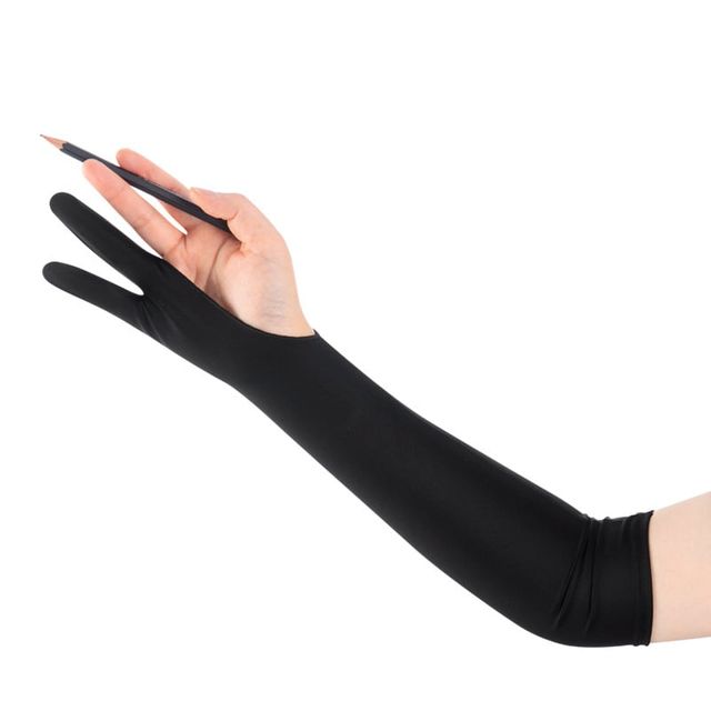 터치방지 드로잉 롱 장갑 미끄럼방지 그림장갑 오염방지 손가락 드로잉장갑 보조장갑