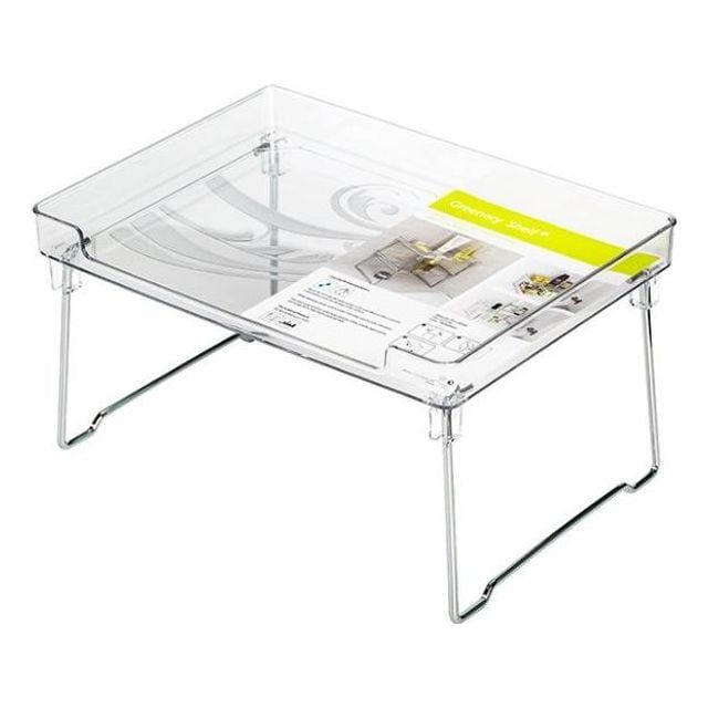 다용도 접이식 수납 선반 가전 정리대