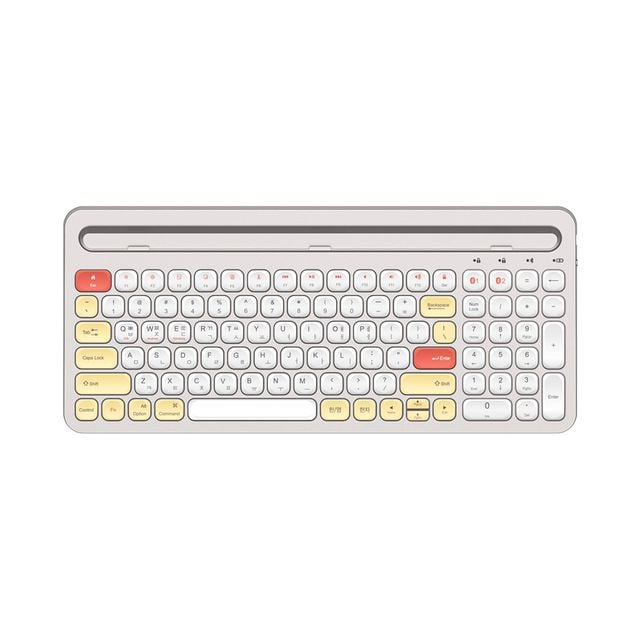 화이트 블루투스5.0 키보드 무선 스마트폰 태블릿PC