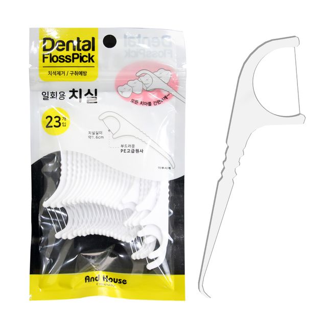 앤드하우스779 일회용 치실 23P 치실대 치간칫솔