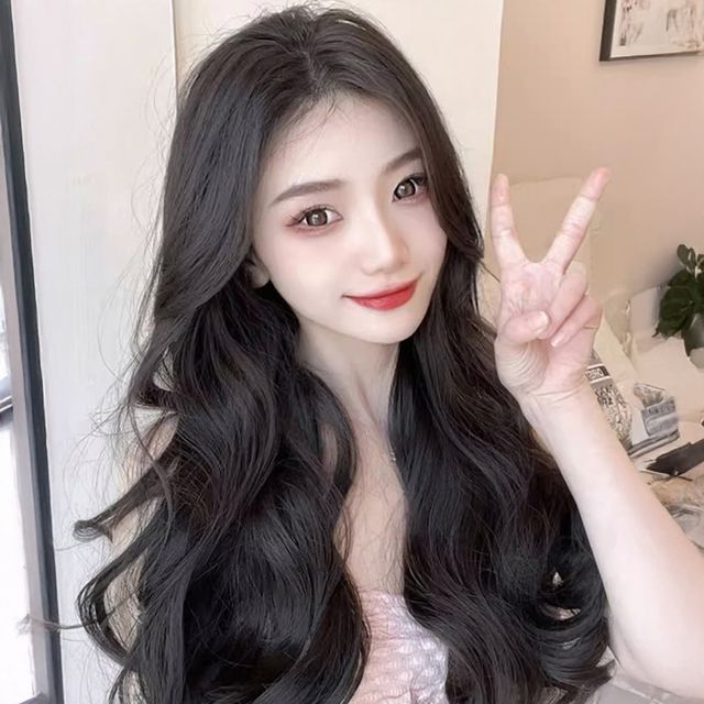 로미코 V형 똑딱 원터치 웨이브 볼륨업 부분가발 SD-251128