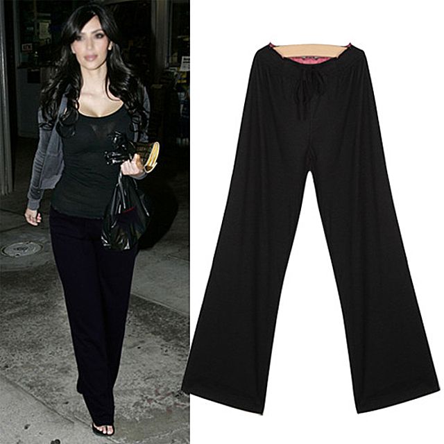 허리라인 배색 요가팬츠 DK-0575 바지 팬츠